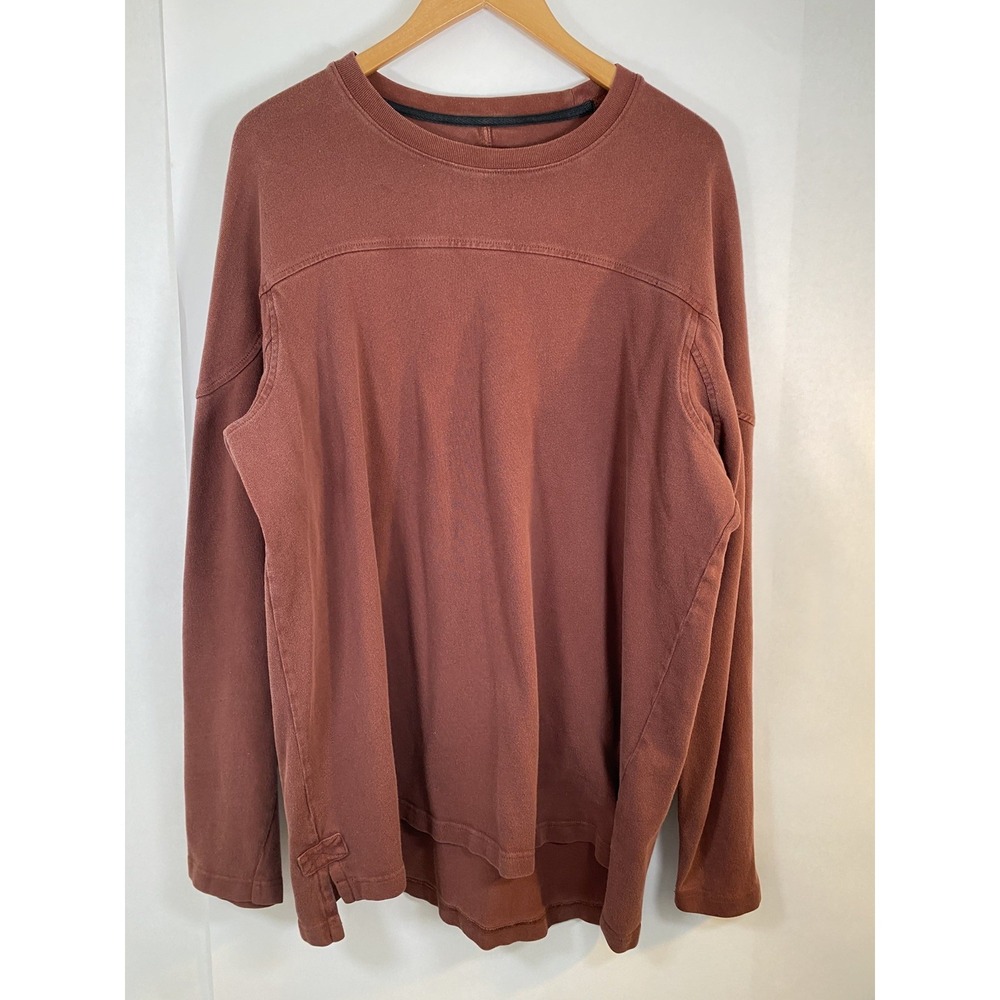 Duluth Trading Co Men's XL Orange Long Sleeve Workwear T-Shirt 100% Cotton